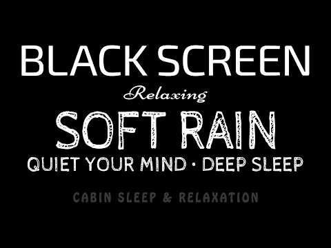 Stress Dissolve, SLEEP Deeply! Soft RAIN Sounds to Relax & Drift Into Sleep | Black Screen Rain ASMR