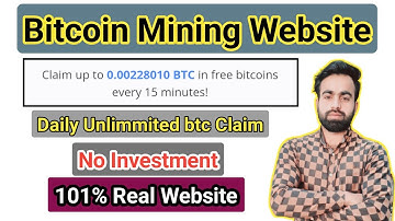 New Free Bitcoin Mining Site 2022 | Earn Bitcoin Without Investment | Daily Claim Free Bitcoin |