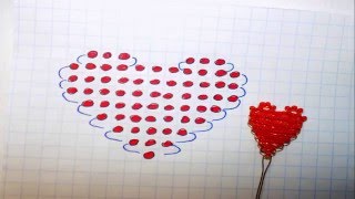 Параллельное плетение. Схема плетения сердца из бисера Параллельное плетение. Схема плетения сердца из бисера