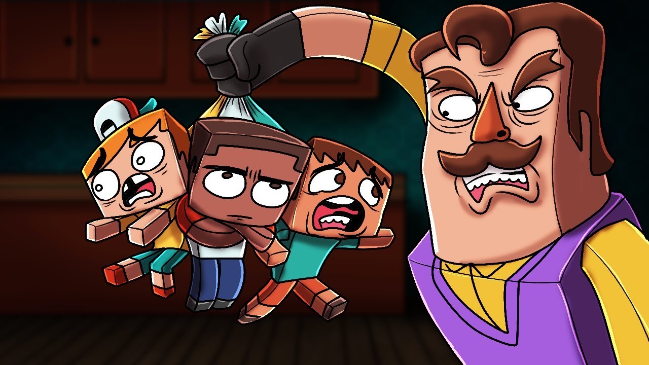 Secret Neighbor - CAUGHT BY THE NEIGHBOR! (Minecraft Hello Neighbor ...