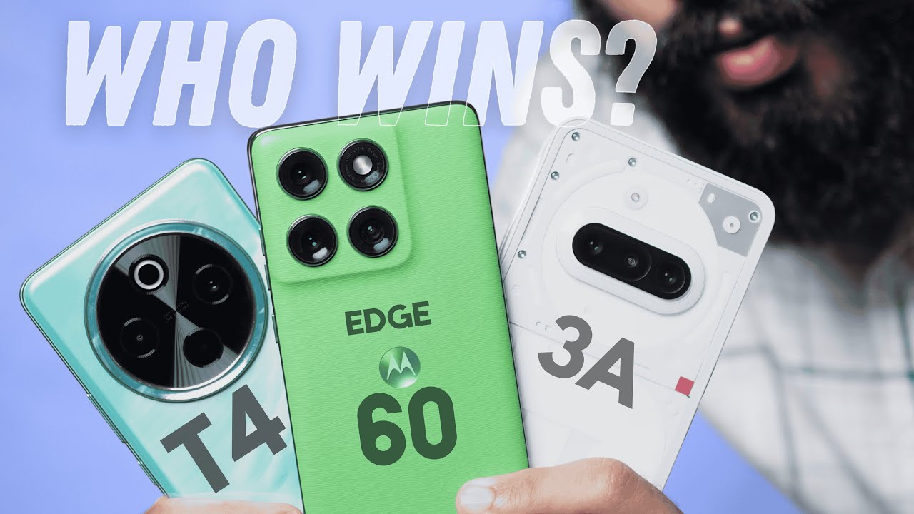 Best Camera Phone Under ₹25,000 | Moto Edge 60 vs Vivo T4 vs Nothing Phone 3A |