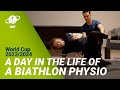 Biathlon behind the scenes the work of a physiotherapist on tour