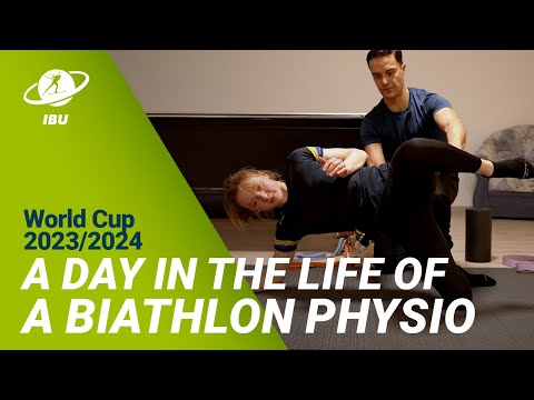 Видео: Biathlon Behind the Scenes: the work of a Physiotherapist on tour