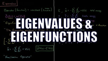 Quantum Chemistry 3.3 - Eigenvalues and Eigenfunctions