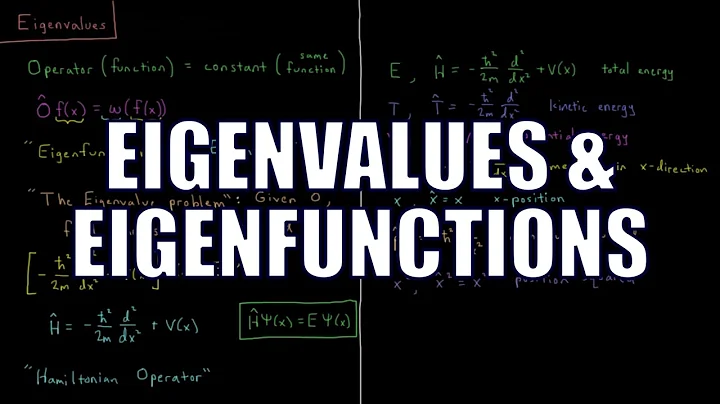 Quantum Chemistry 3.3 - Eigenvalues and Eigenfunctions