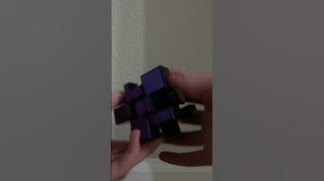 Checkerboard Pattern on a Mirror Cube #viral #subscribe #cubing