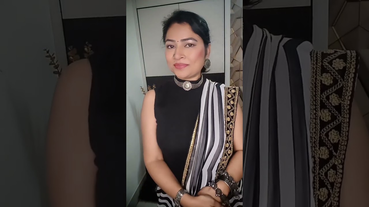 How to style a saree in 3 different ways😀😀