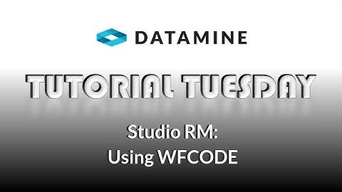 Studio RM: Using WFCODE