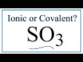 Covalent Nature of SO3 Compounds