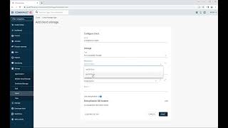 Commvault V11 - Configure a cloud storage target