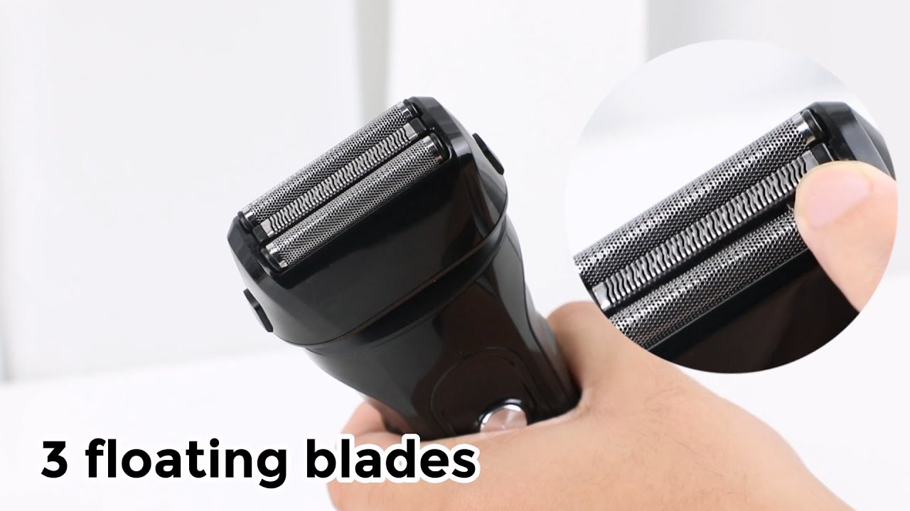 IPX7 Waterproof Electric Razor Foil Shaver With Travel Lock Function YouTube