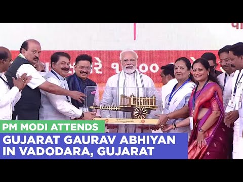 PM Modi attends Gujarat Gaurav Abhiyan in Vadodara, Gujarat