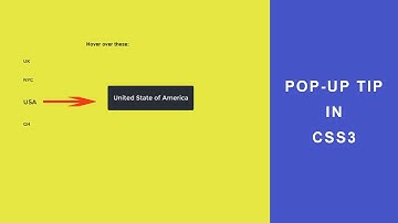 HTML & CSS: How To Create Tooltip