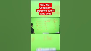 ugc net geography june 2023 expected cut off || ugc net geography june 2023geography