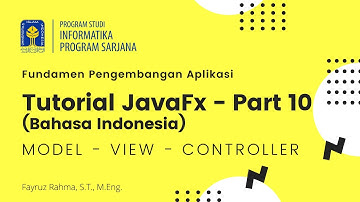 Tutorial JavaFX di NetBeans Bahasa Indonesia - Part 10 - Model View Controller