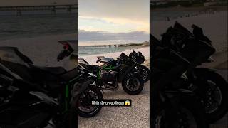 kawasaki ninja H2r group lineup world fastest super bikes in one frame😱#kawasakininjah2r#explorepage