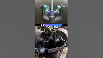 Almond Coupling / 90 Degree Power Transmission #mechanical #3danimation #mechanism #engineering