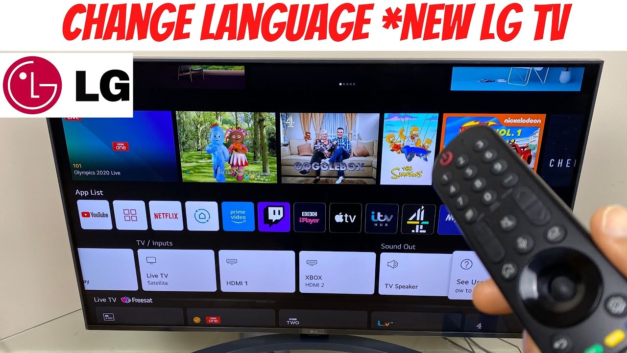 How to change lg tv from spanish to english