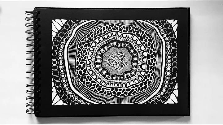 Easy Zentangle Pattern Tutorial for Beginners | Relaxing Zen Art