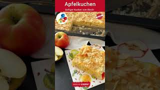 Einfaches Apfelkuchen Rezept vom Blech - Backen mit Kindern