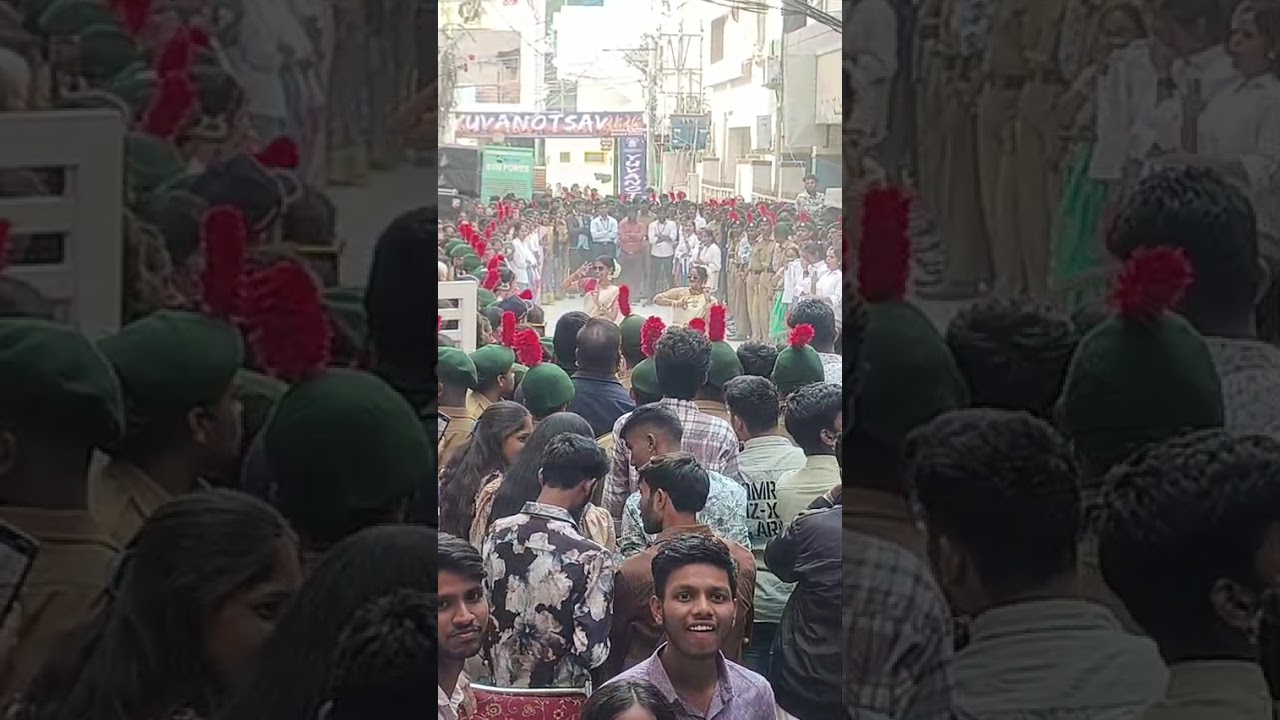 Flash mob by Vanitha degree college for women's @ Chintal # ytshorts##