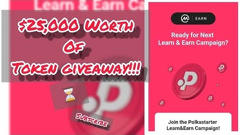 $25,000 Polkastarter Token Giveaway (Coinmarketcap Earn)