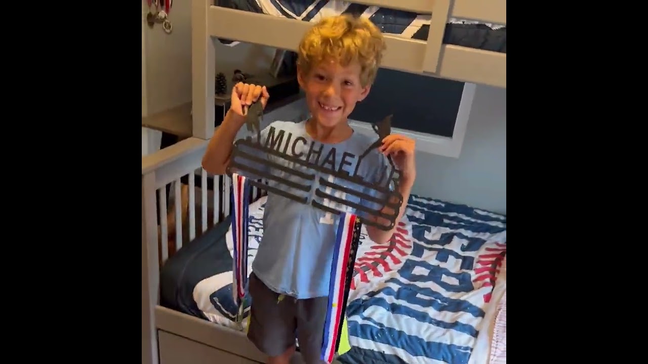 Michael Jr. is super excited! Sports mom reviews Athlete's Gift Shop
