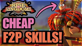 The MOST EFFICIENT + CHEAP Skill Levels for EVERY commander! Rise of Kingdoms