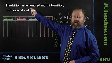 M107A How to read large numbers: worked examples