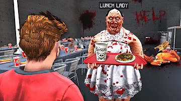 DON'T Trust The LUNCH LADY In GTA 5.. (CREEPY)