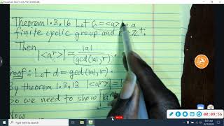 Math 3721 1.3 Cyclic Groups 3/4