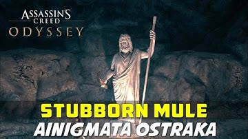 Stubborn Mule | Naxos Island | Ainigmata Ostraka  Puzzle Location & Solution | AC ODYSSEY