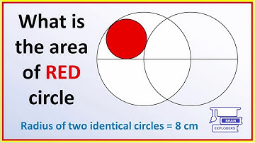 Solving The Area of Red Inscribed Circle in A Circle || Mind Blowing Geometry Problem ||