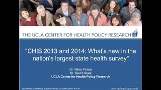CHIS 2013 and 2014 Public Release