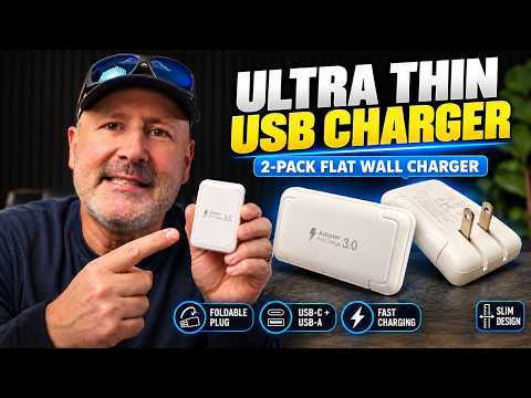 Ultra Thin Flat USB Wall Chargers for BEHIND FURNITURE — video thumbnail