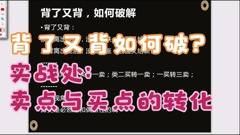 顶背离与底背离 MACD背了又背 破解之法  结合缠论买卖点转化解惑