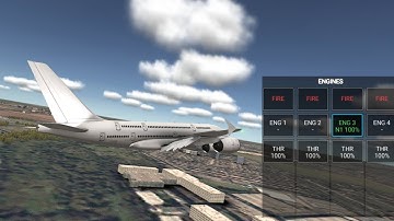 A380 Takeoff with One Engine