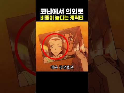 코난에서 의외로 <strong>비중이</strong> 높다는 캐릭터