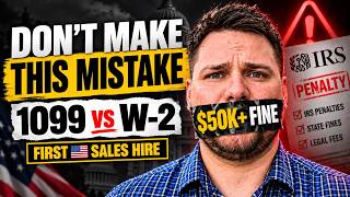 First US sales hire for a European software dev agency: 1099 contractor vs W-2 employee