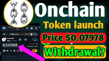 onchain mining update || onchain withdrawal || onchain trust wallet connect # Price $0.079