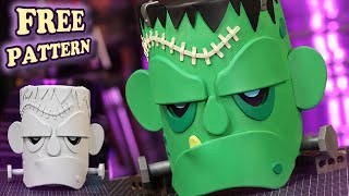 How to Make a Retro Style Frankenstein Mask out of Foam Easy DIY Tutorial with Free Templates