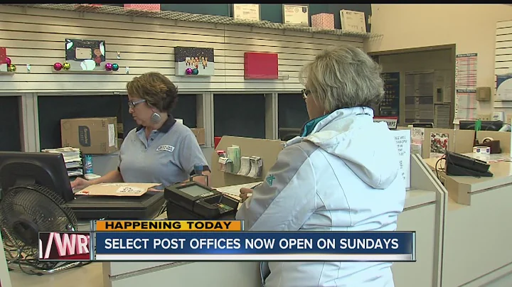 Select post offices now open on Sundays