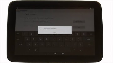 How to setup your email using the email app on the Samsung Google Nexus 10 | The Human Manual