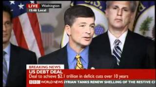 bbc US Debt - Congress prepares for vote - John Boehner LIVE 20110801 3.40 pm et