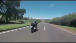 Страшная Авария Мотоцикла На Трассе !!! На Скорости   300 Км Ч! Камера На Шлеме!