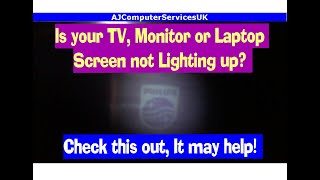 TV, Monitor or Laptop Screen not Lighting up? Try this! #Short