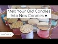 How to Melt Old Candle Wax into New Candles to REUSE Candle Wax!