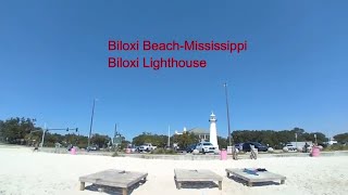 Driving to Biloxi Beach-Biloxi Lighthouse Biloxi Lighthouse Pier