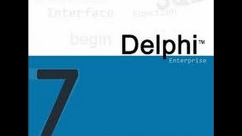 Curso delphi 7- Object pascal(Aula 2) Concatenação de Palavras
