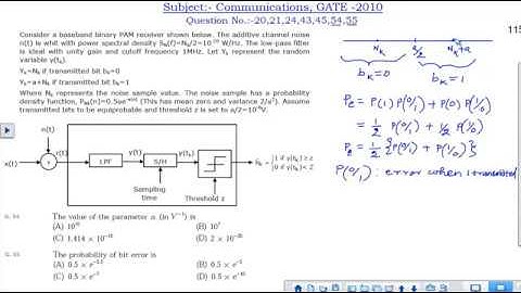 EC Communications all questions and answers GATE 2010 part 2